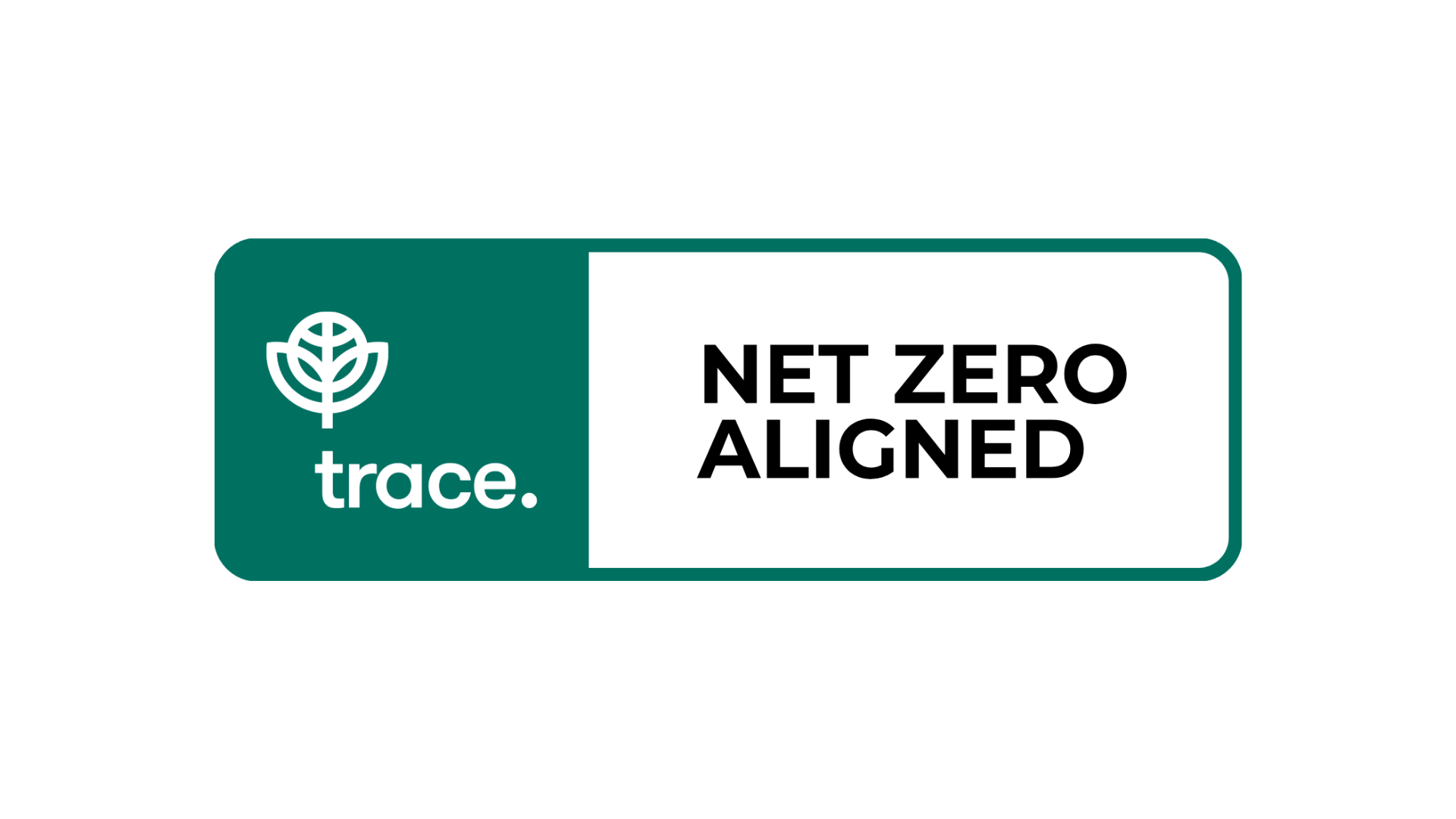 Trace net zero aligned badge
